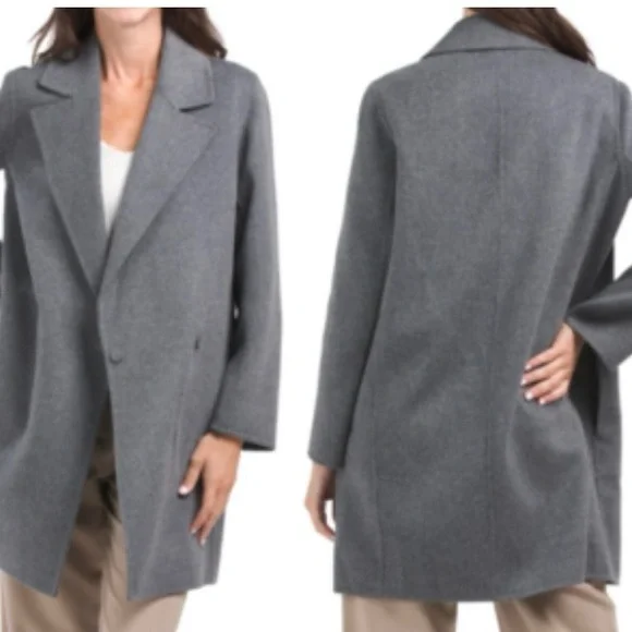 Theory Boy Coat Winsome 2 black wool/cashmere coat S - Picture 5 of 6